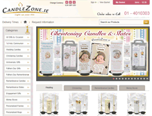 Tablet Screenshot of candlezone.ie